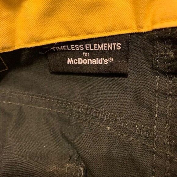 TIMELESS ELEMENTS FOR MCDONALD'S SIZE 32-30 BLACK UNIFORM PANTS - Picture 5 of 6